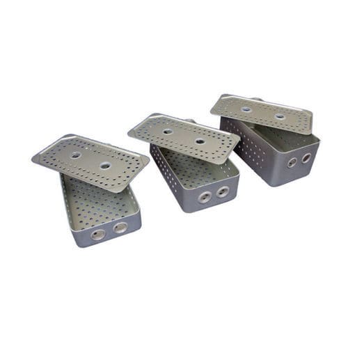 Cestello di sterilizzazione per strumenti - 13-1121 - Thempson - in alluminio / con griglia