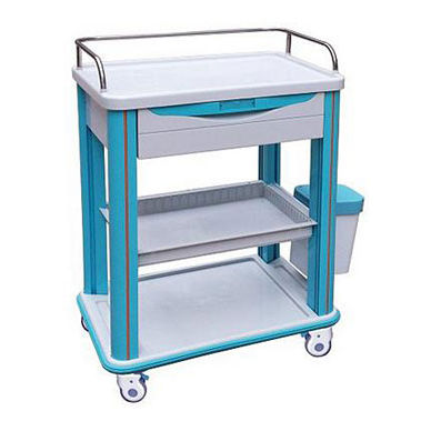 Carrello per uso generale - KJW-CT002D - Guangdong Kareway Medical Technology - multifunzione / 1 cassetto / 3 vassoi