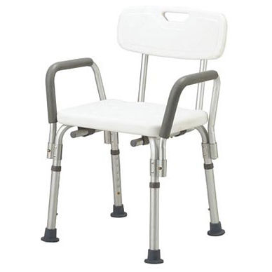 Sedia da doccia con braccioli - KJW-363LQ - Guangdong Kareway Medical Technology - con schienale / ad altezza regolabile