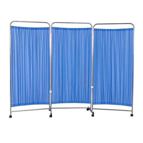Paravento medicale mobile - KJW-WS03 - Guangdong Kareway Medical Technology - 3 pannelli / con tendina