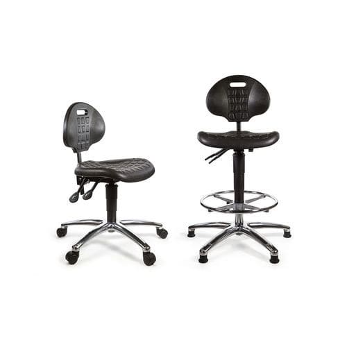 Sedia da laboratorio - TECHSIT C-TECH PU - Hospital Aids - per adulti / con rotelle / ad altezza regolabile