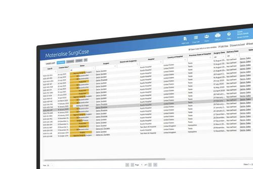 Software medico - SurgiCase - Materialise UK - di gestione / per reportistica / visualizzatore