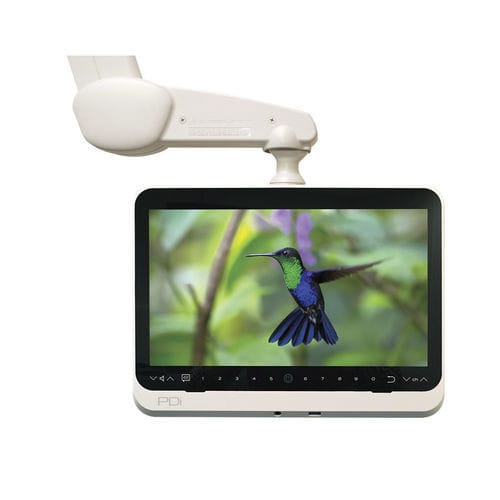 Braccio di supporto articolato - medTV16 - PDi Communication Systems Inc. - inclinabile / per monitor / medico