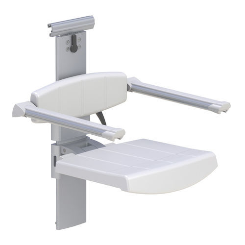 Seduta da bagno con schienale - 31-142-*-A - Profilo Smart LTD. - con braccioli / ad altezza regolabile / pieghevole