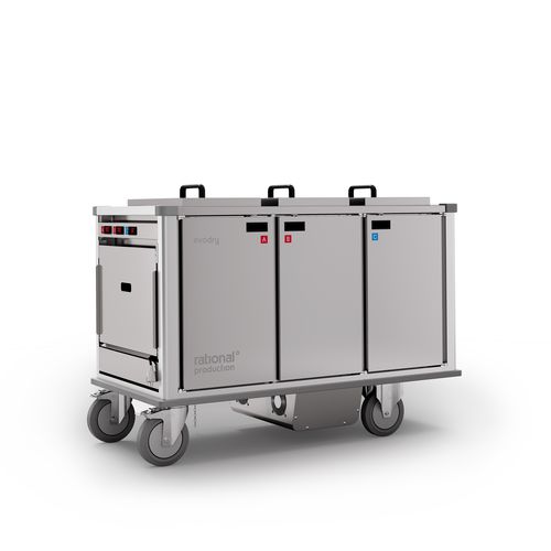 Carrello ospedaliero - evodry - Rational Production Srl - di servizio / per pasti / mobile