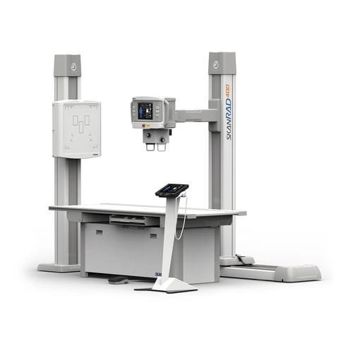 Sistema di radiografia digitale - SkanRAD 400 - Skanray Technologies - per radiografia multidisciplinare / con bucky da terra / fisso