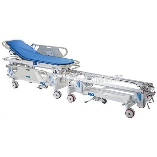 Barella con carrello da trasporto - E-1  - Hebei Vanry Medical Devices Co., Ltd. - manuale / ad altezza regolabile / a 2 sezioni