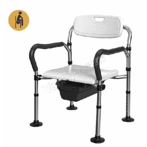 Sedia da toilette per persone a mobilità ridotta - ZBY-2 - Hebei Vanry Medical Devices Co., Ltd. - con braccioli / con secchio