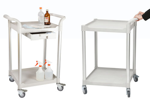 Carrello ospedaliero - DTGS-200-1 - Dony Trolley - per uso generale / di trasporto / 2 ripiani
