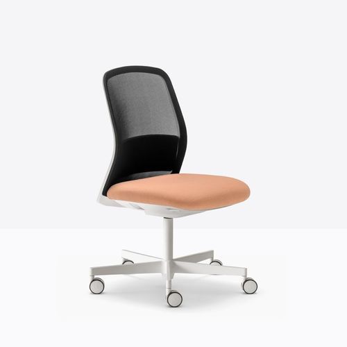 Sedia con rotelle - polar - Pedrali - ad altezza regolabile / girevole