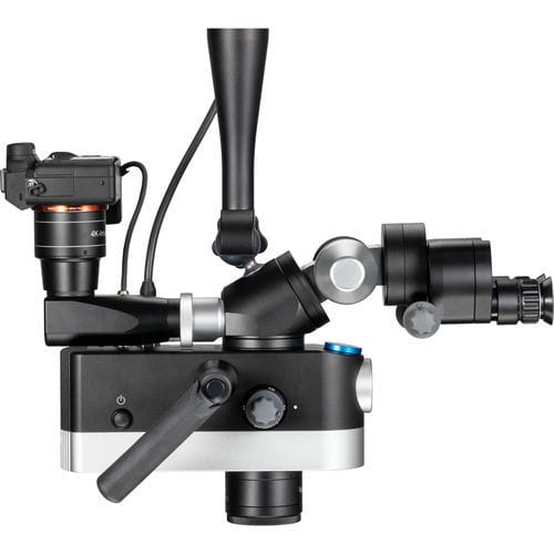 Microscopio diagnostico odontoiatrico - Flexion Twin lite - CJ-Optik - con rotelle / a muro / a pavimento