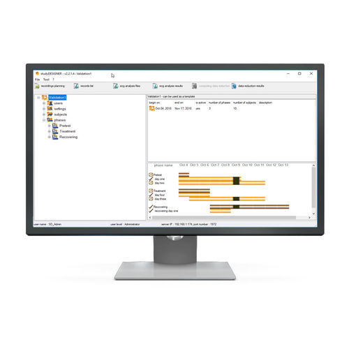 Software medico - studyDESIGNER - emka TECHNOLOGIES - di post elaborazione / di analisi / di analisi di dati
