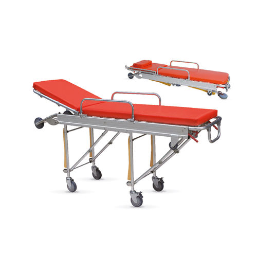 Barella con carrello per ambulanze - AST-01 - Medi Waves - da trasporto / manuale / ad altezza regolabile