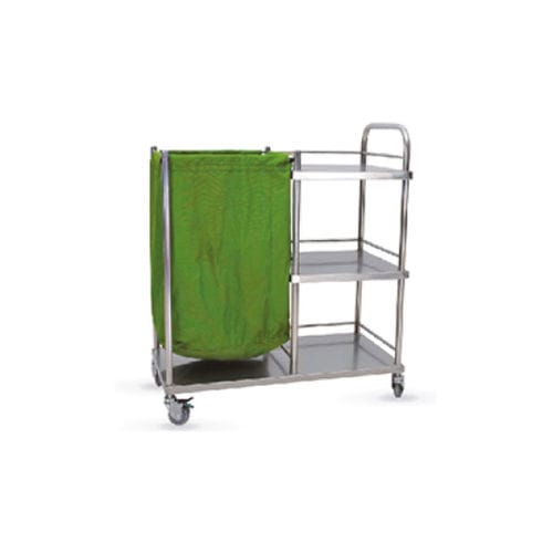 Carrello portabiancheria ospedaliero - HWE-20 - Medi Waves - da trasporto / per biancheria / con piano d’appoggio