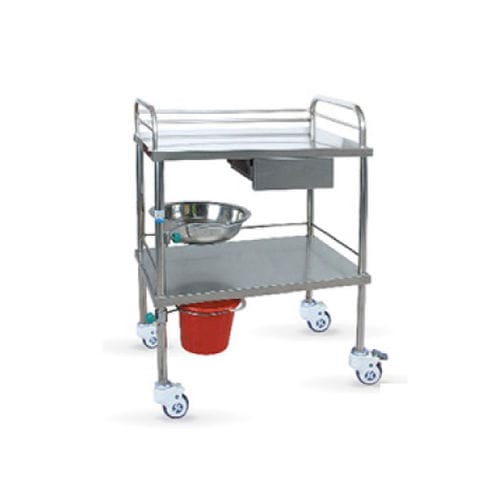 Carrello medico - HWE-28 - Medi Waves - per uso generale / per medicazione / in acciaio inossidabile