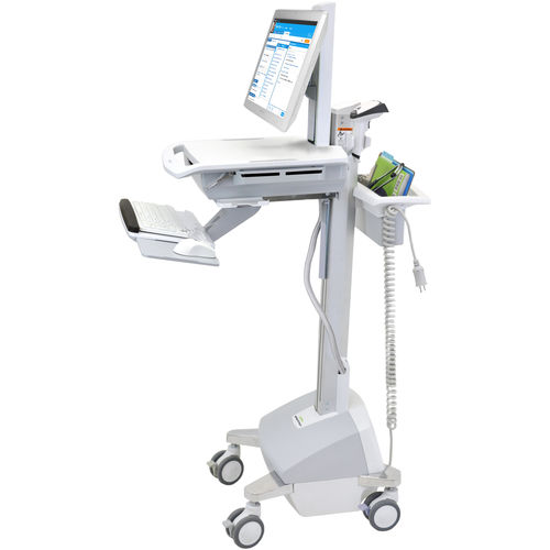 Carrello informatico con batteria - Lightweight  - Cybernet - ad altezza regolabile