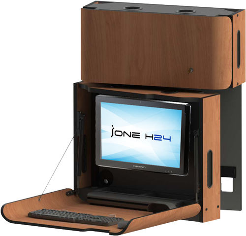 Workstation medica - Cybernet - ad altezza regolabile / da parete / a incasso