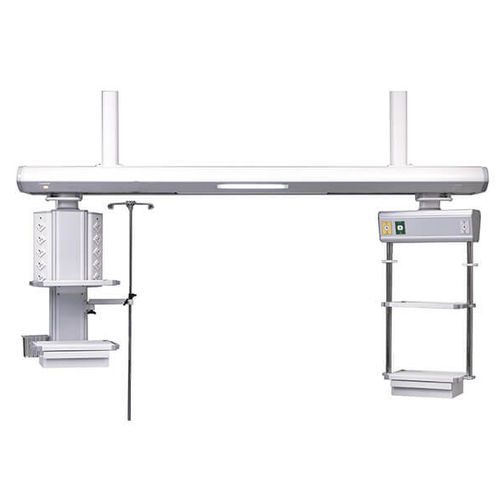 Trave tecnica a soffitto - AMCAREMED TECHNOLOGY - per terapia intensiva / con ripiani / con colonne