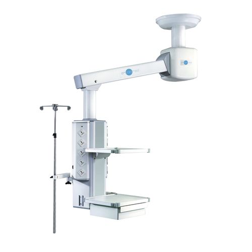 Braccio di distribuzione a motore - PWM 100 - AMCAREMED TECHNOLOGY - a soffitto / per sala operatoria / articolato
