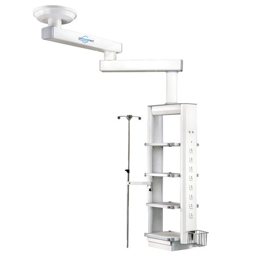 Braccio di distribuzione a soffitto - MF-S-900 - AMCAREMED TECHNOLOGY - per sala operatoria / per endoscopia / articolato