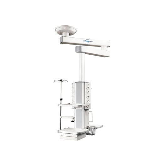 Braccio di distribuzione a soffitto - EX200 - AMCAREMED TECHNOLOGY - per sala operatoria / articolato / semplice