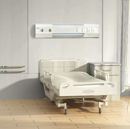 Trave testaletto a muro - NTC300 - AMCAREMED TECHNOLOGY - orizzontale / modulare / per camera di degenza
