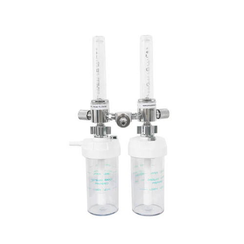 Flussometro doppio - FL-DB-OW - AMCAREMED TECHNOLOGY - di ossigeno / d'aria / per ospedali