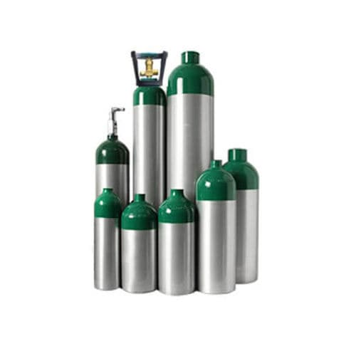 Bombola di gas medicale in alluminio - CA series - AMCAREMED TECHNOLOGY - amagnetica / grigia