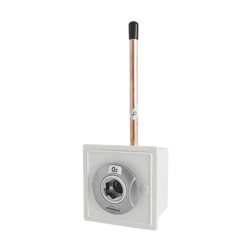 Presa DIN - DN series - AMCAREMED TECHNOLOGY - per sistemi di distribuzione di gas medicali / per gas medicali