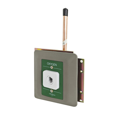 Presa per sistemi di distribuzione di gas medicali - PB-WAL-OXY - AMCAREMED TECHNOLOGY - d'aria / di ossigeno / N2O