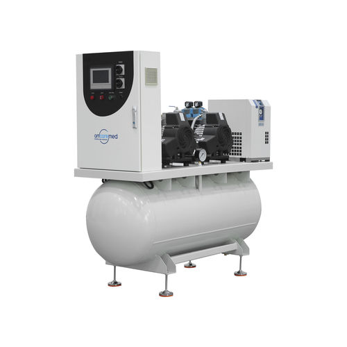 Compressore d'aria medico - PMA03D - AMCAREMED TECHNOLOGY - a pistone / modulare / 2 postazioni