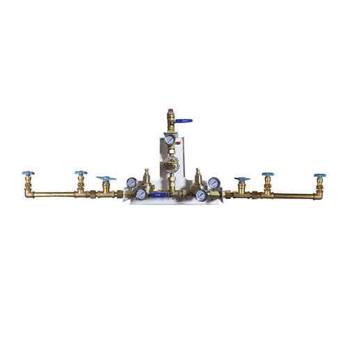 Collettore per gas medicali - AM-300DX - AMCAREMED TECHNOLOGY - di alimentazione / manuale / semiautomatico