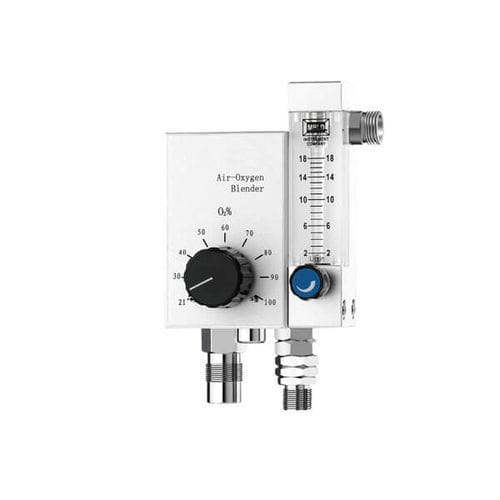 Miscelatore di gas medico - AM-OA - AMCAREMED TECHNOLOGY - di ossigeno / d'aria / con doppi tubi flussometro