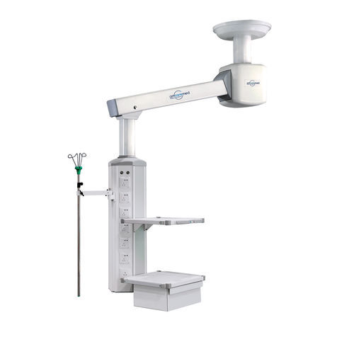 Braccio di distribuzione a motore - PWM 100 - AMCAREMED TECHNOLOGY - a soffitto / per sala operatoria / articolato
