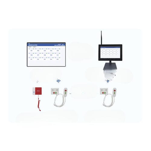 Sistema di chiamata infermiera pulsanti antipanico - AMCAREMED TECHNOLOGY - IP / per letto / da bagno