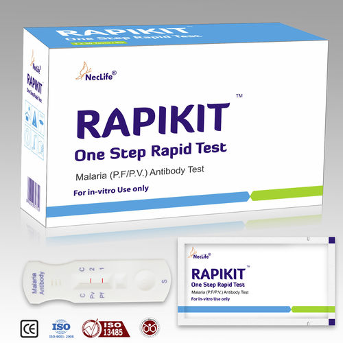 Test rapido della malaria - Malaria (Pf/Pv) Test - Nectar Lifesciences - di sangue totale / di immunometria tramite fluorescenza