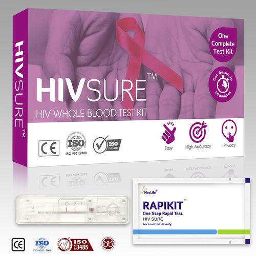 Test rapido per uso domiciliare - Nectar Lifesciences - dell'HIV / di siero / al plasma