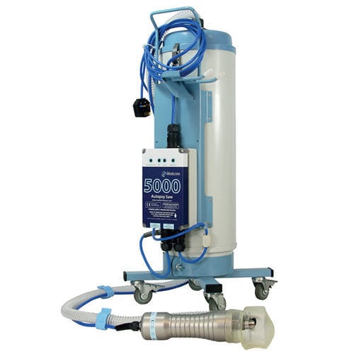 Sega per autopsia elettrica - MDZN-5000 / MDZN-PORT - ANATHOMIC SOLUTIONS, S.L.U. - con aspiratore