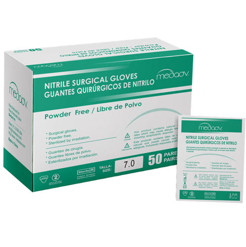 Guanto in nitrile - MEDAS INC - per chirurgia / scatola da 50 pezzi