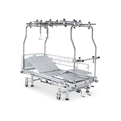 Letto medico - M410-04 - Caretek Medical - manuale / ad altezza regolabile / con rotelle