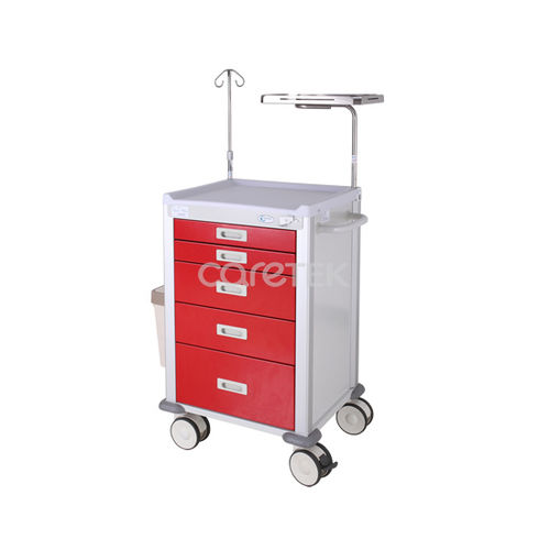 Carrello medico - CAE-005 - Caretek Medical - per dispositivi medici / per trattamenti / 5 cassetti