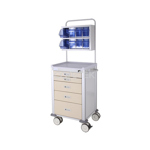 Carrello per anestesia - CAA-005 - Caretek Medical - medico / per dispositivi medici / 5 cassetti