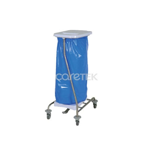 Carrello portasacchi ospedaliero - CB10P & BASECB - Caretek Medical - di pulizia / da trasporto / con scomparti