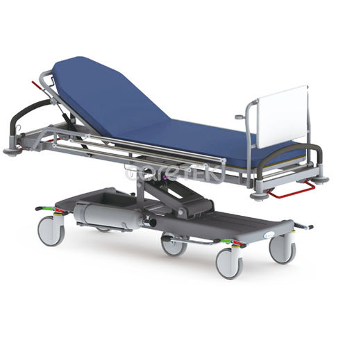 Barella con carrello di emergenza - LS03 - Caretek Medical - idraulica / ad altezza regolabile / Trendelenburg