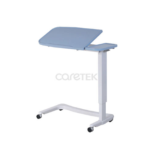 Tavolino servitore ad altezza regolabile - MT210  - Caretek Medical - inclinabile / con rotelle / ad azionamento manuale