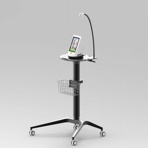 Carrello medico - Dimed Laser Technology - per dispositivi medici / di stoccaggio / 2 vassoi
