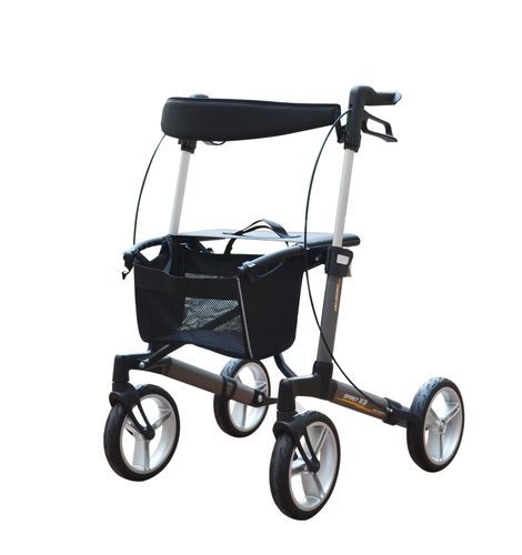 Deambulatore rollator a 4 ruote - SPIRIT X3 - INTCO Medical - per la terza età / telaio in alluminio / con sedile