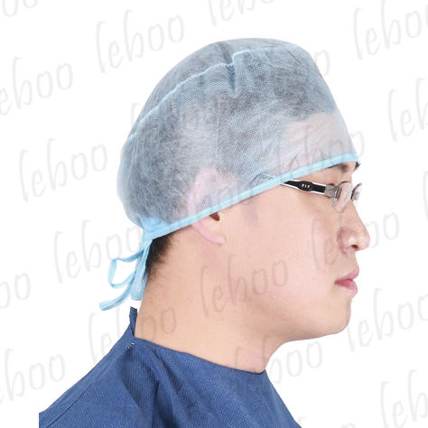 Cuffia chirurgica con allacciatura regolabile - N1xx series - Leboo Healthcare - monouso