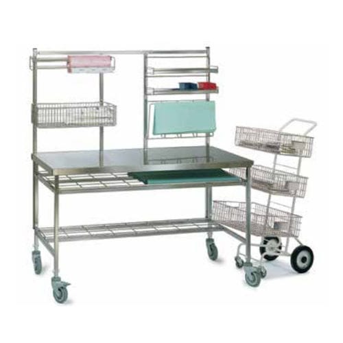 Carrello per uso generale - StériCADDIE - PCM HABILCLASS - Medi.Caddie® - di servizio / in acciaio inossidabile / con cestello