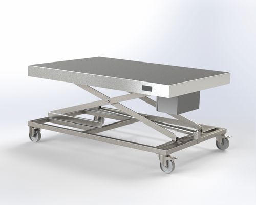 Tavolo per camera bianca - PCM Habilclass - PCM HABILCLASS - Medi.Caddie® - rettangolare / in acciaio inossidabile / elettrico